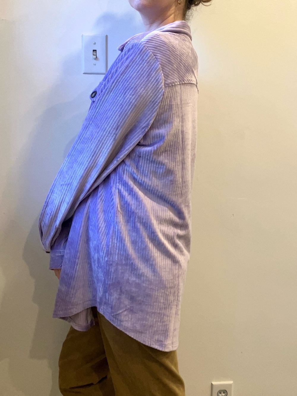 Studio 1886 soft Lavender corduroy jacket in size large - Picture 6 of 12